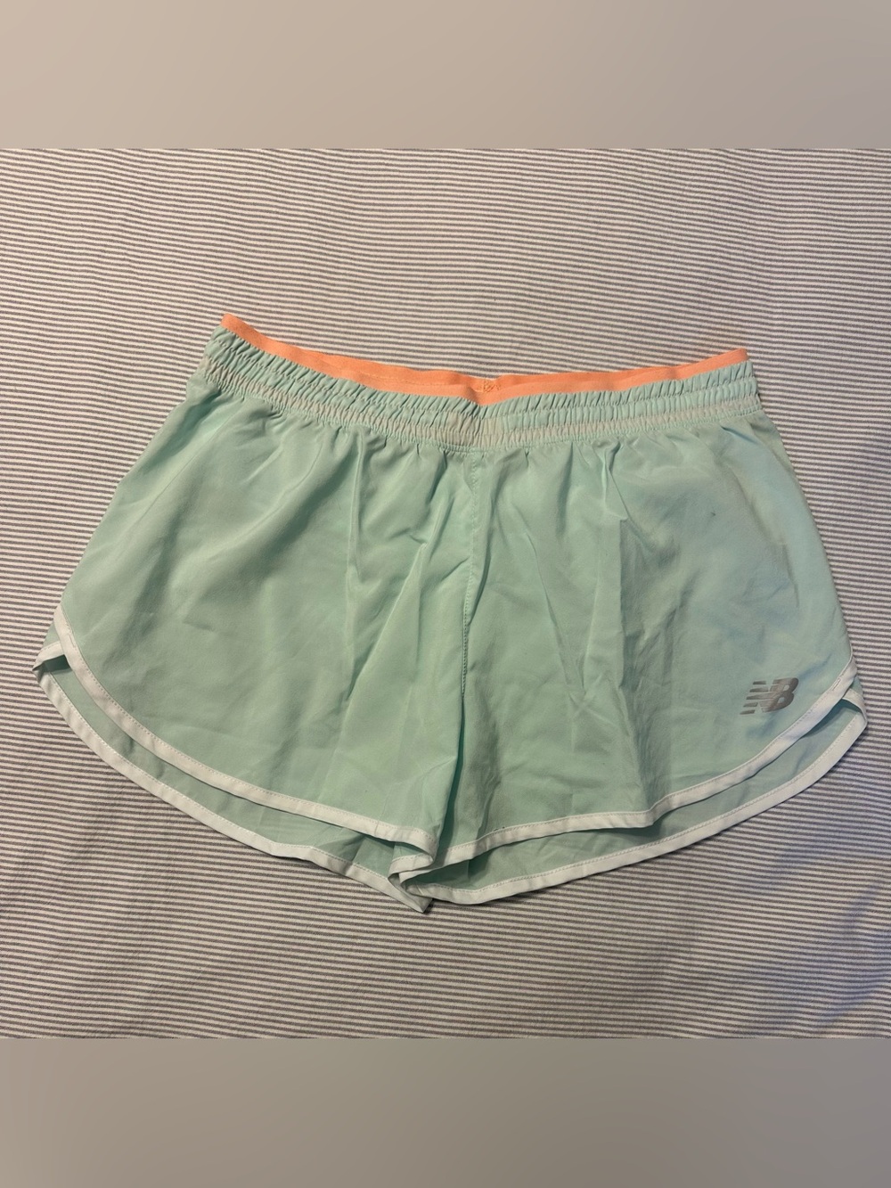 New Balance Mint/Peach Running Shorts - Size M